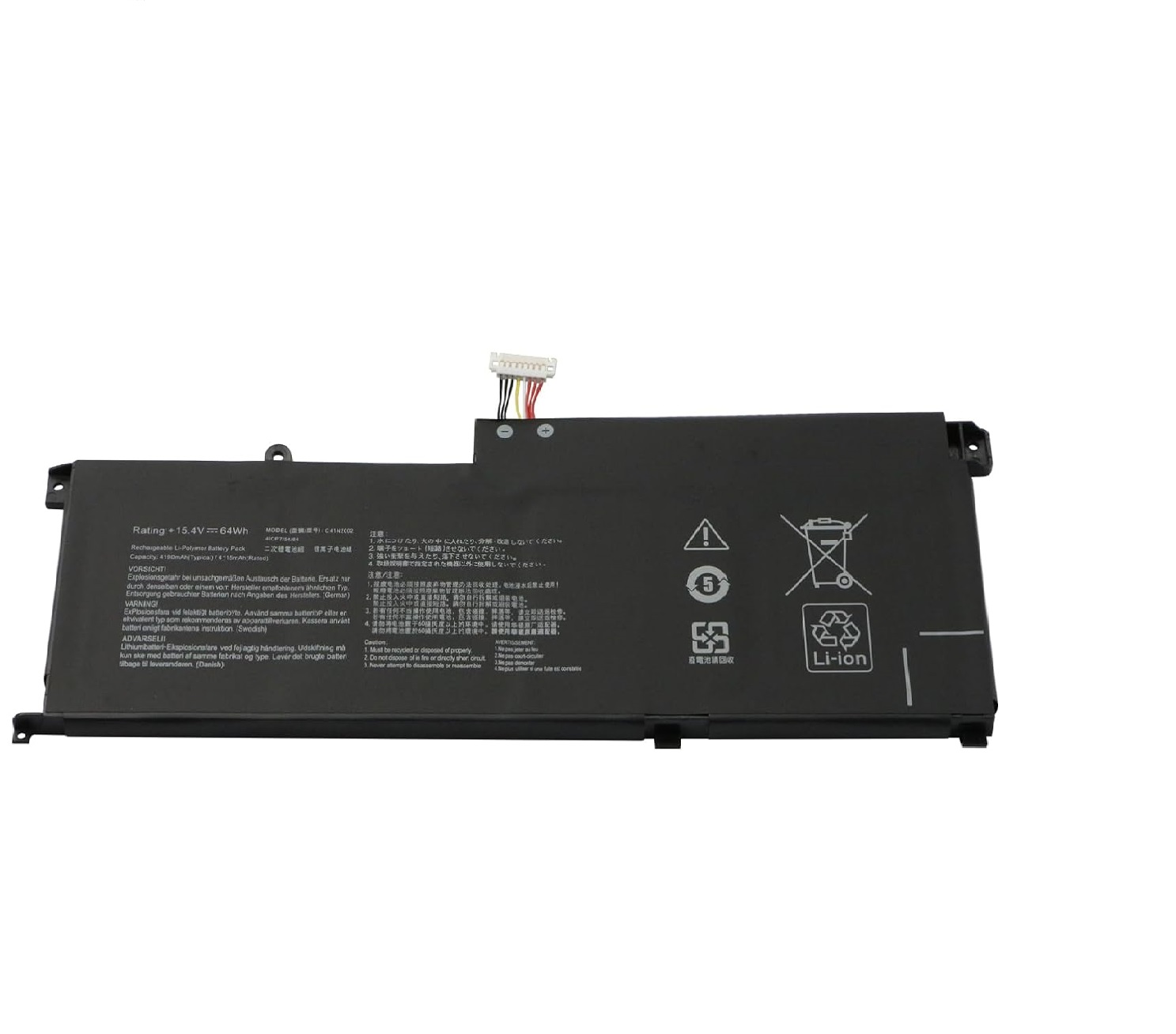 C41N2002 Asus ZenBook Pro 15 UX535L UX535LH UX535LI 15,4V compatibele Accu C41N2002 Asus ZenBook Pro 15 UX535L UX535LH UX535LI 15,4V compatibele Accu