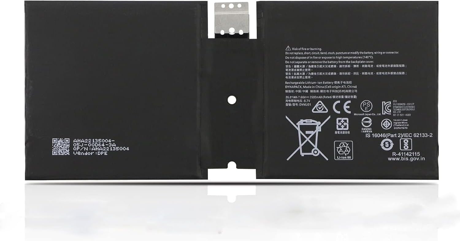 Microsoft Surface 1927 Go 2 3500mAh 7,6V compatibele Accu