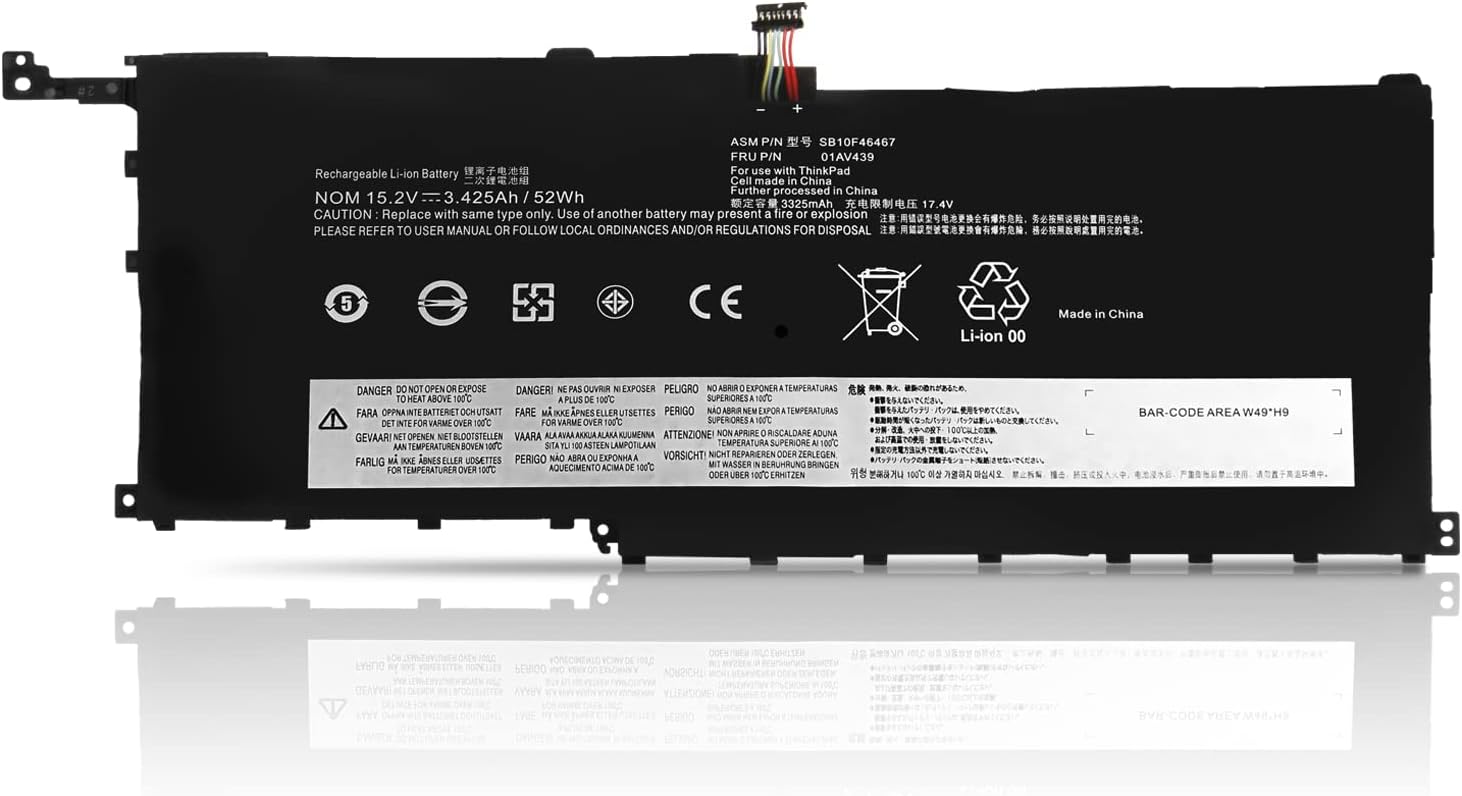 SB10K97566 00HW028 Thinkpad X1 Carbon 4th Gen 4 2016 ThinkPad X1 Yoga Gen1 Gen2 compatibele Accu